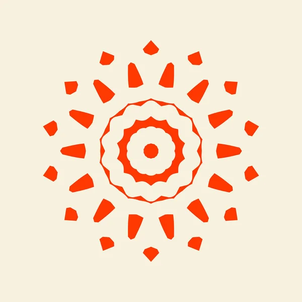 Flower Mandala Vector Illustration 고전적 요소들 일러스트등 동양적 패턴이죠 이슬람교 — 스톡 벡터