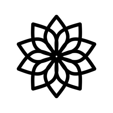 Asya dairesi mandala deseni. Dairesel süsler. Mandala 'nın yuvarlak şekli. Tebrik kartları, davetiye, dövme şablonu, iş stili, kartlar için yuvarlak arkaplan. Vektör illüstrasyonu