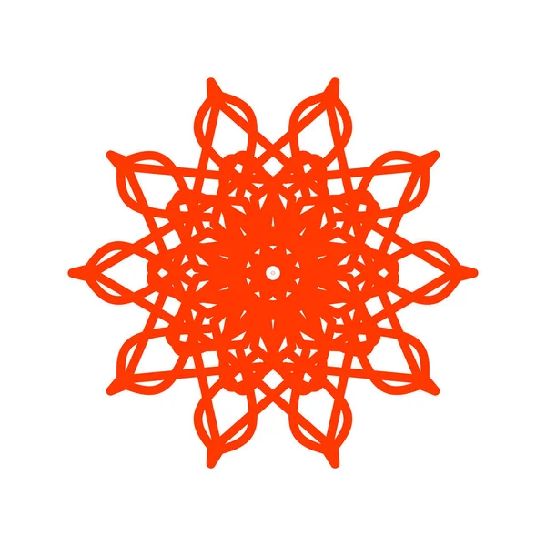 Patrón Mandala Círculo Asiático Ornamentos Circulares Patrón Redondo Mandala Fondos — Vector de stock