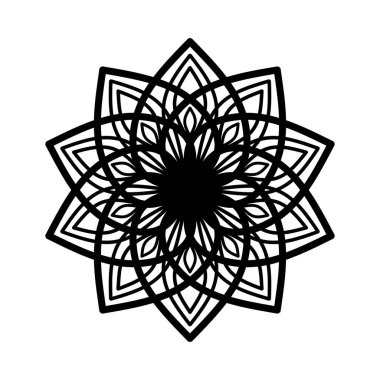 Süslü, yuvarlak mandala desenleri. Tebrik kartları, davetiye, dövme şablonu, iş stili, kartlar için yuvarlak arka planlar. Vektör illüstrasyonu