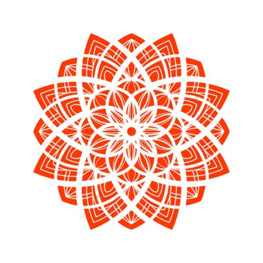 Süslü, yuvarlak mandala desenleri. Tebrik kartları, davetiye, dövme şablonu, iş stili, kartlar için yuvarlak arka planlar. Vektör illüstrasyonu