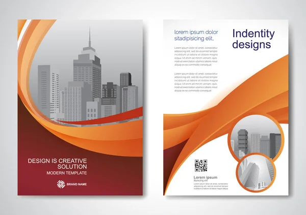 Template Vector Ontwerp Voor Brochure Jaarverslag Tijdschrift Affiche Corporate Presentatie — Stockvector