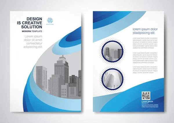 Template Vector Ontwerp Voor Brochure Jaarverslag Tijdschrift Affiche Corporate Presentatie — Stockvector