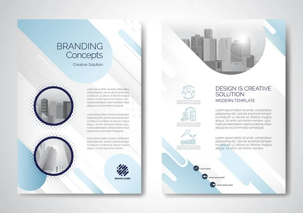 Template Vector Ontwerp Voor Brochure Jaarverslag Tijdschrift Affiche Corporate Presentatie — Stockvector