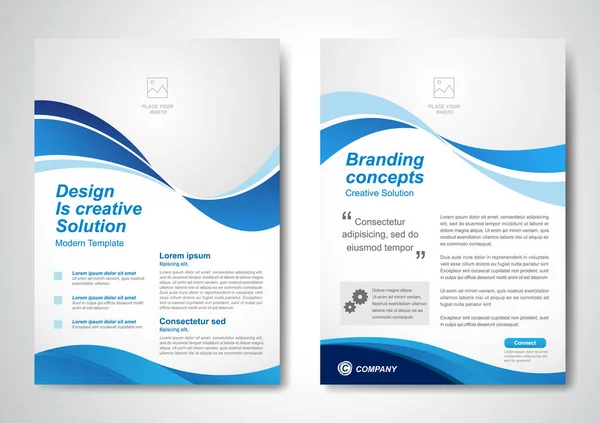 2014 Template Vector Design Brochure Annualreport Magazine Poster Corporate Presentation — 스톡 벡터