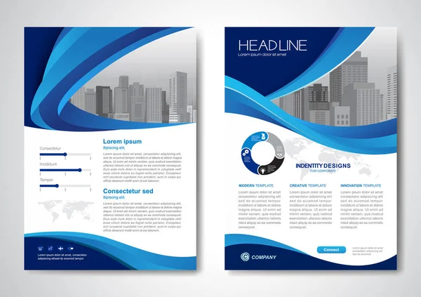 Template Vector Design Brochure Annualreport Magazine Poster Corporate Presentation Portfolio — Stock Vector