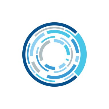 optik lens logo tasarımı vektör çizimi.