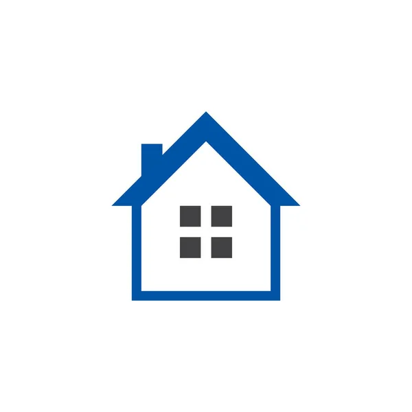 Home Logo Design Vektor Illusztráció — Stock Vector