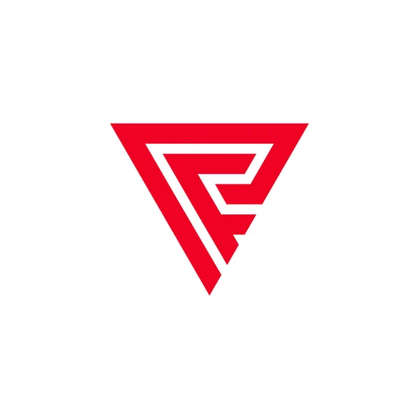 Letra Triângulo Logotipo Vetor Design — Vetor de Stock