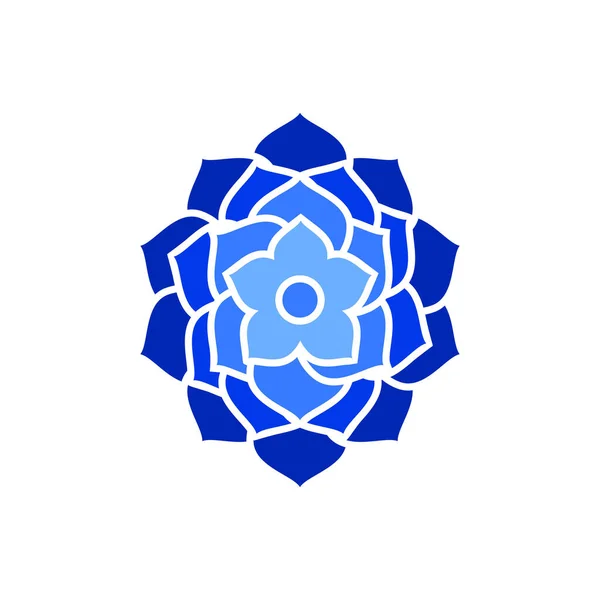 Logo Kwiat Projekt Wektor Ilustracja — Wektor stockowy