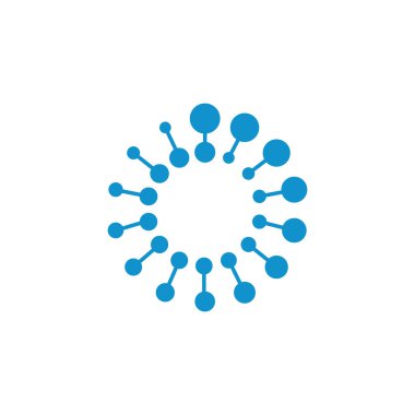 Yarım ton hidrojen teknolojisi tasarım vektör çizimi.