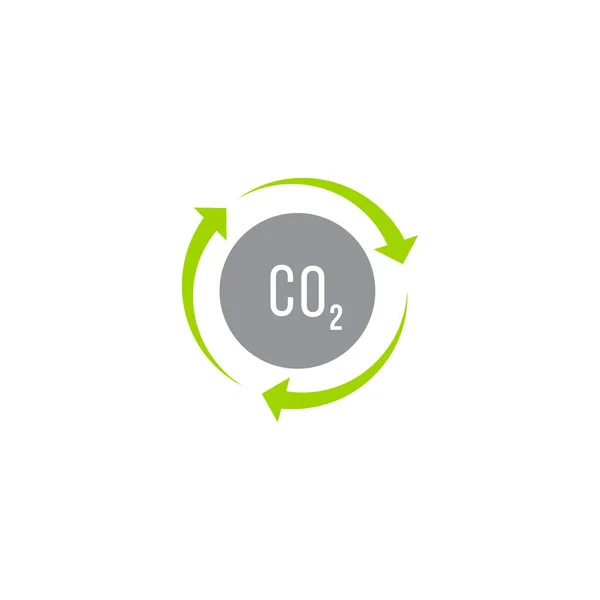 Carbon Dioxide Capturing Logo Design Concept Vector Illustration — Vector de stock