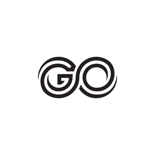 Infinity Logo Design Vektor Illustration Auf Weißem Hintergrund — Stockvektor