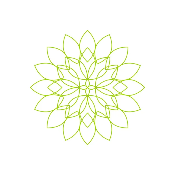 Lotus Mandala Logo Design Concept — Vector de stock