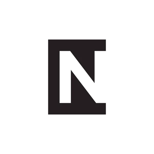 Einfache Quadratische Buchstaben Logo Design Konzept — Stockvektor