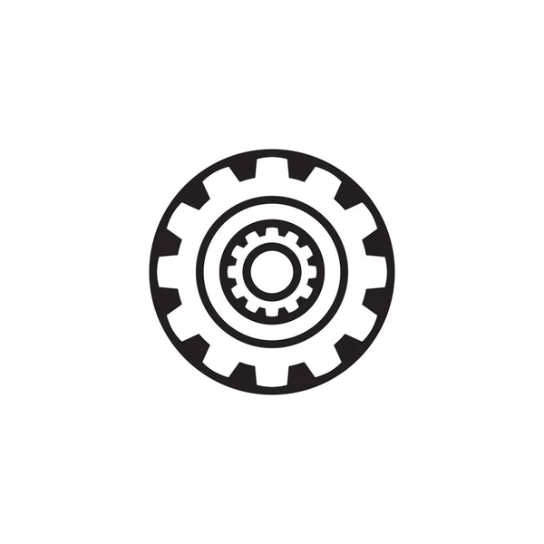 Konsep Desain Logo Mesin Roda Gigi - Stok Vektor
