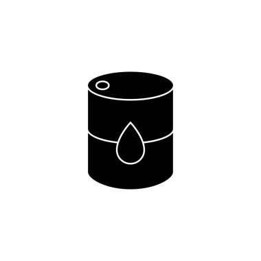 Varil yağı simgesi logo tasarımı vektör çizimi.