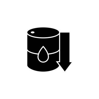 Yakıt Enerji Krizi ikonu logo tasarımı vektör çizimi.