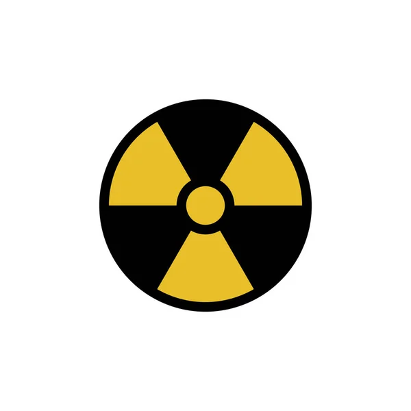 Nuclear Sign Symbol Isolated White Background — ストックベクタ