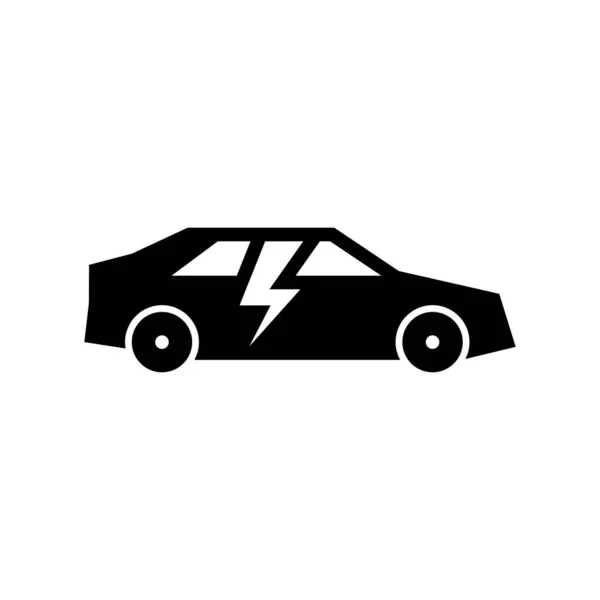 Electric Car Icon Symbol Design Vector Illustration — Stockvektor