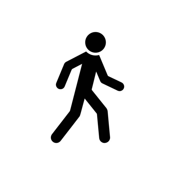 Gente Caminando Icono Diseño Vector Ilustración — Vector de stock