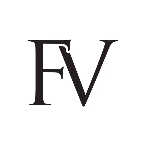 Lettera Logo Vettoriale Progettazione Isolato Sfondo Bianco — Vettoriale Stock
