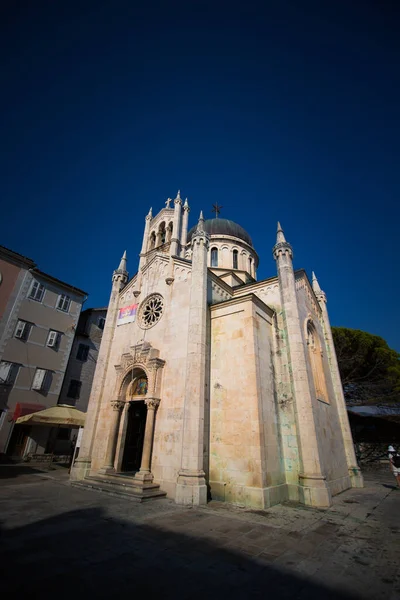 Ortodox Templom Arkangyal Mihály Óvárosában Herceg Novi Montenegró — Stock Fotó