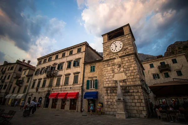 Kotor Montenegró Óratorony — Stock Fotó