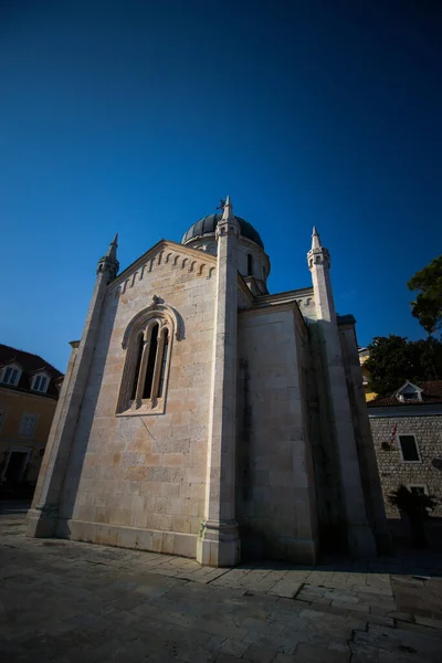 Ortodox Templom Arkangyal Mihály Óvárosában Herceg Novi Montenegró — Stock Fotó
