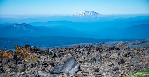 Vista Monte Saint Helens Adams — Fotografia de Stock