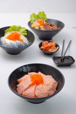 Somon balığı - Japon dilimlenmiş somon balığı.