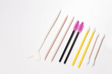 Güzellik uzmanına kirpik ve kaş boyama ve kaplama araçları