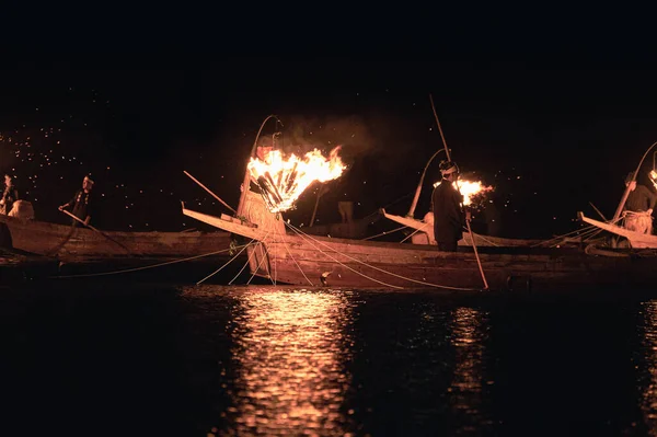 Traditional Festival Called Ukai Cormorant Fishing Gifu Japan — Zdjęcie stockowe