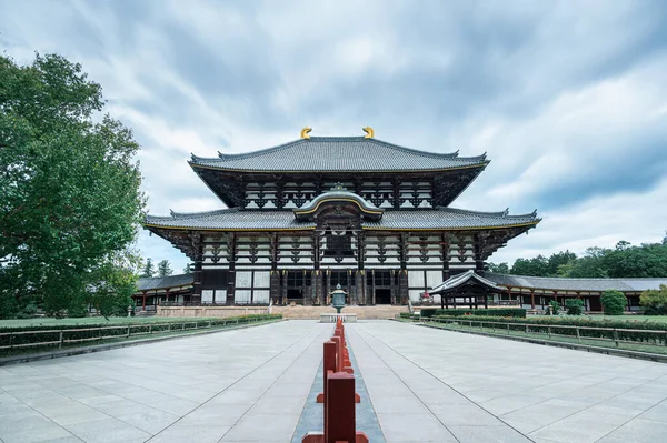 Traditional Buddhist Temple Todaiji Temple Nara Japan Built 752 Famous Stockafbeelding