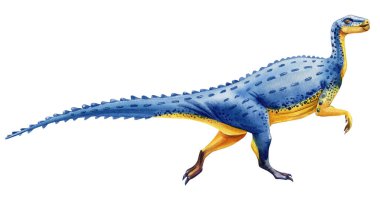 Dinosaur isolated on white background. Watercolor Dinosaurs illustration. High quality illustration