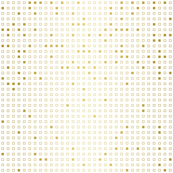 Маленькое Квадратное Золото Polka Dot Бесшовный Векторный Узор Белом Фоне — стоковый вектор