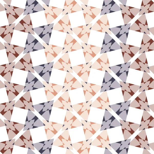 Elegantní Geometrické Složení Překrývajících Trojúhelníků Mírném Barevném Provedení Bílém Pozadí — Stockový vektor
