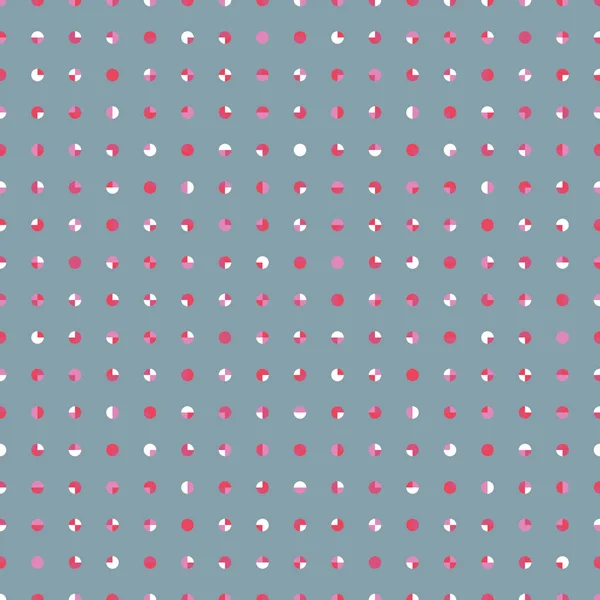 Farbenfrohes Kleines Nahtloses Polka Dot Vektormuster Geometrischer Hintergrund Mit Gekachelten — Stockvektor