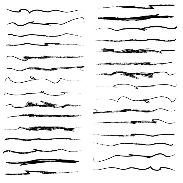 Altı çizili büyük küme el soyut çizilmiş
