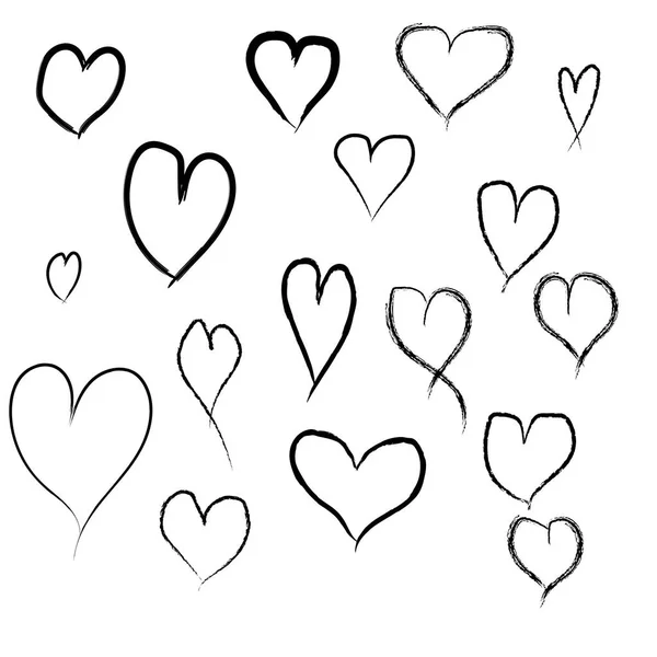 Siyah kalpler beyaz arka plana çizilmiş.