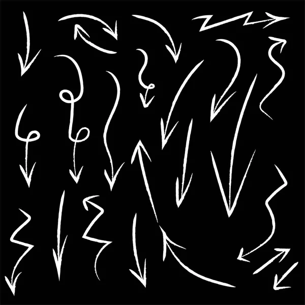 Oklar fırçayla çizilmiş el ayarları