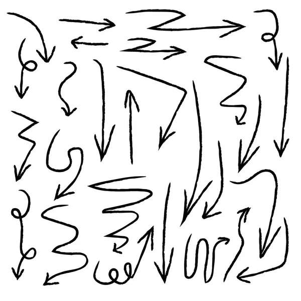 El yapımı oklar beyaz arkaplan ayarlandı