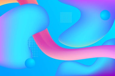 İniş sayfası arka planı ve web sayfası için soyut gradyan sıvı şekilli soyut arkaplan