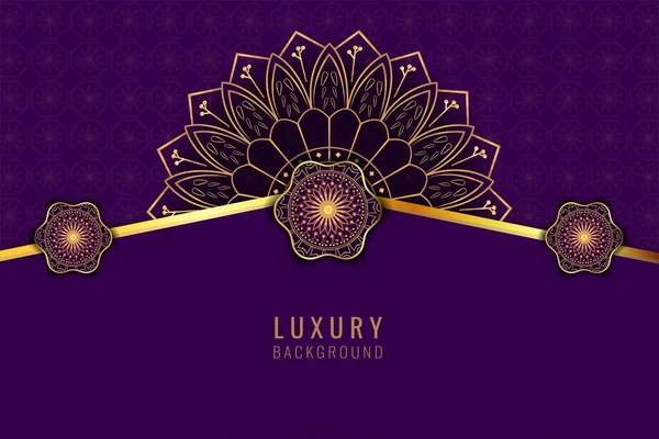 Süslü mandala arkaplan şablonu