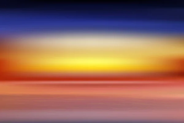 Motion Blur Tropical Sunset Beach Background Abstract Ocean Waves Bokeh — Vetor de Stock