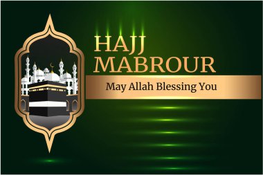 Mabrour Hacc arkaplanı koyu yeşil