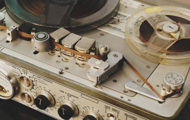 Tape player, vintage reel to reel player and recorder          