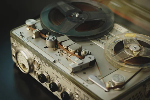 Tape Player Vintage Reel Reel Player Recorder — Fotografia de Stock