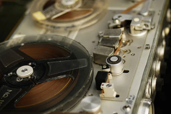 Tape Player Vintage Reel Reel Player Recorder — Stock Photo, Image