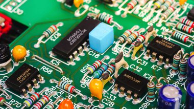 Elektronik pano ve elektronik aygıt, arkaplan.